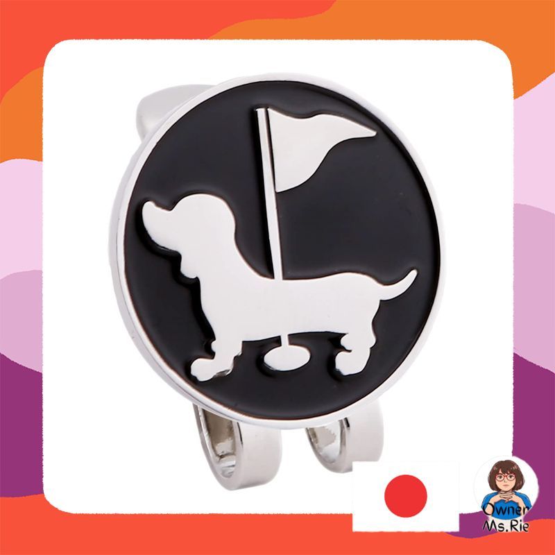 VALLERY Magnetic Golf Marker Dog Cat Design Green Marker Ground Golf Hat Clip Cap Marker Golf Access