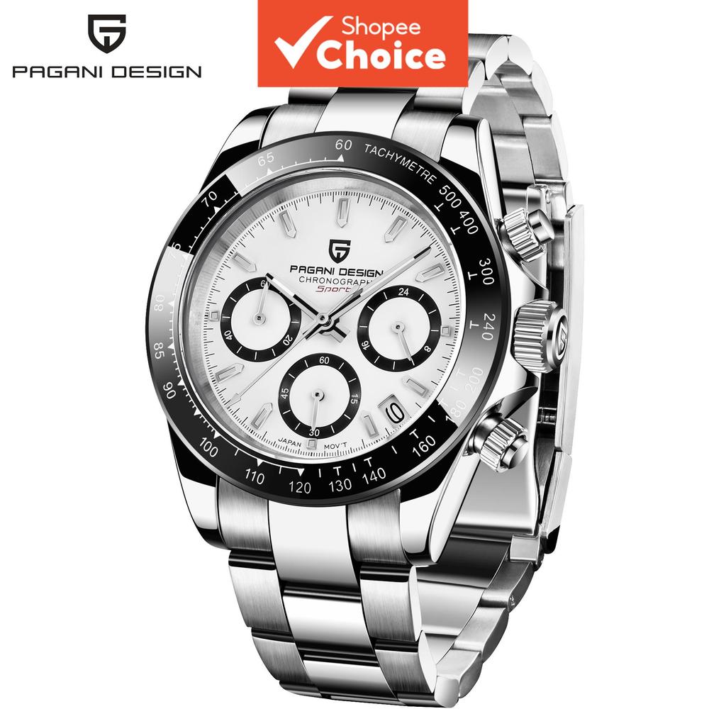 PAGANI DESIGN VK63 Mens Stainless Steel Chronograph Quartz Watch การเคลื่อนไหวของญี่ปุ่นกันน้ํา 2026