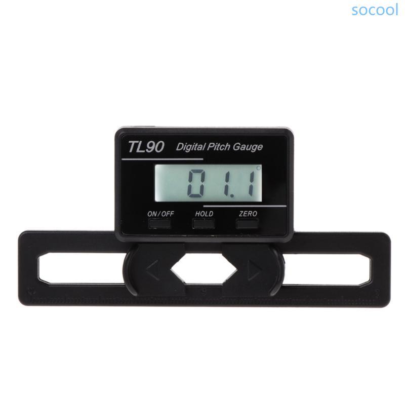 Soc* Pitch Gauge Screw Pitch Gauge ขับเคลื่อนเครื่องมือวัดมุม LCD Backlit