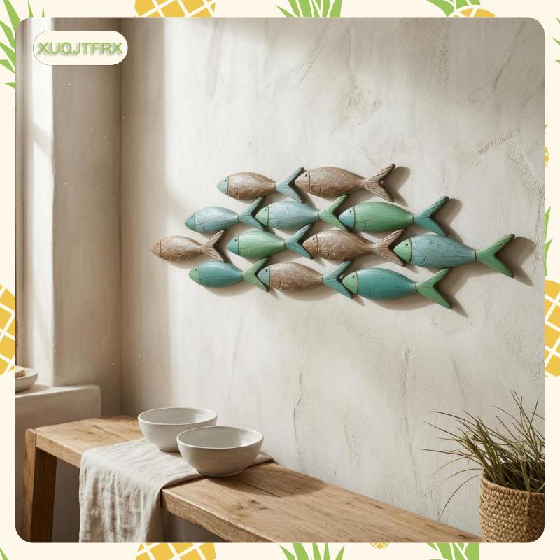 [xuqjtfrx] 3D Aquatic Creature Wall Decor Clustered Aquatic Creature Retro Small Green
