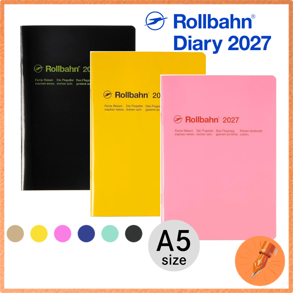 Delphonics 2027 Rolborn A5 Notebook Diary Planner Starting October 2026