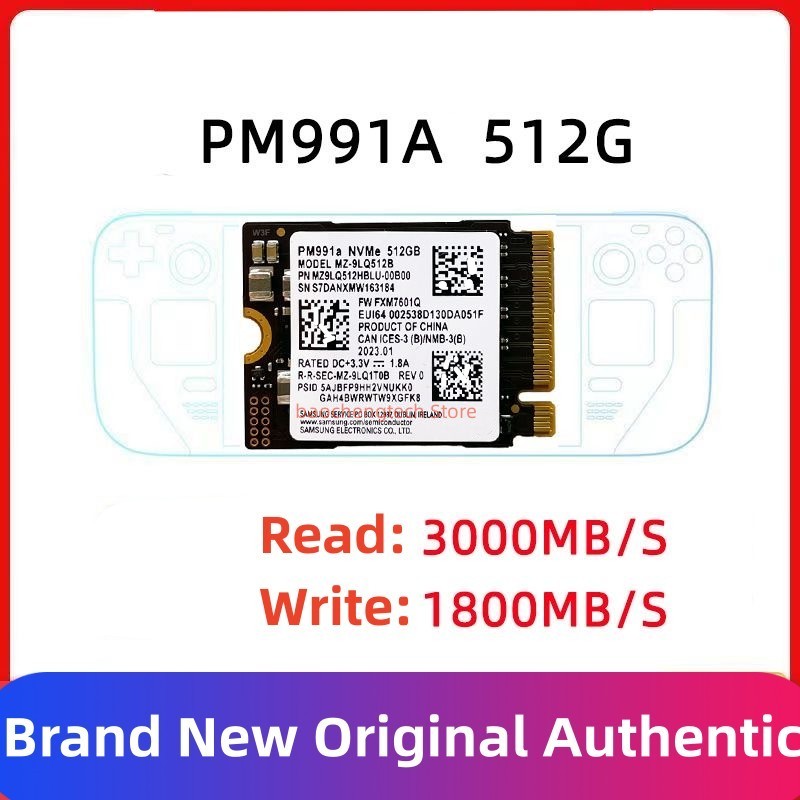 Pm991 128GB SSD pm991a 512GB 1TB M.2 NVMe 2230 solid state drive pcie3.0x4 สําหรับ Surface Pro X แล็
