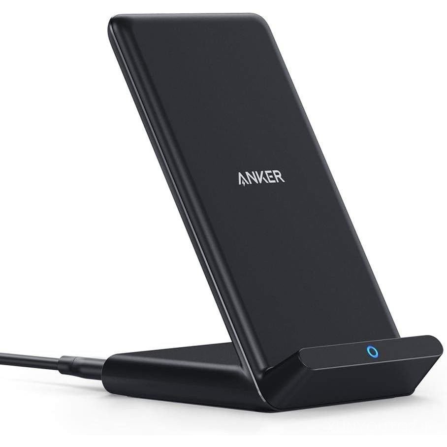 Anker 313 Wireless Charger (Stand), Qi-Certified สําหรับ iPhone 15/14 / 13/12 / 11 / X / 8, 10W Max 