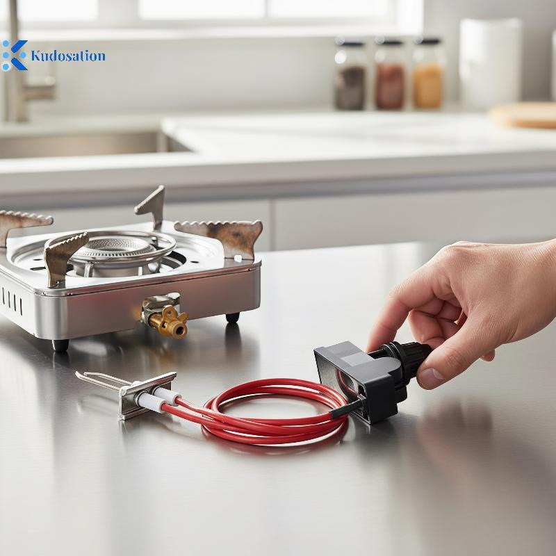 Kudosion Universal Char-Broil Grill Kit ปุ่มอิเล็กทรอนิกส์คู่สําหรับย่างบาร์บีคิวกลางแจ้ง Nice