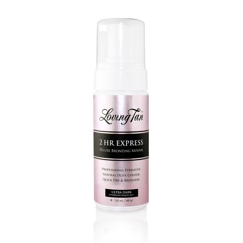 Loving Tan 2 HR Express Self Tanning Mousse, Ultra Dark - Streak Free, Natural, Professional Quality