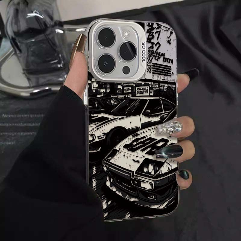 Retro Car เหมาะสําหรับ Apple 16promax Premium 15pro/14/13/12/11 เคสโทรศัพท์ 7P/8p/XR 8.31