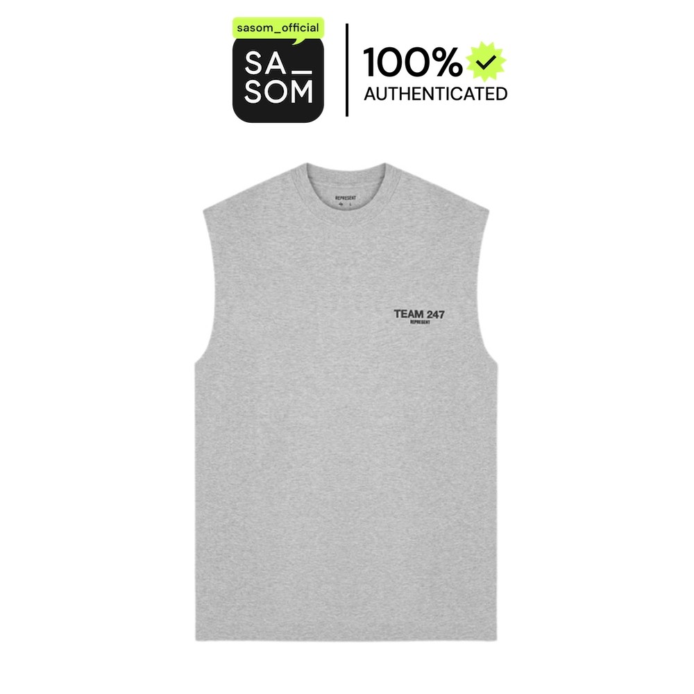 Represent Team 247 Oversized Tank Ash Grey | ของแท้ ตรวจสอบโดย SASOM