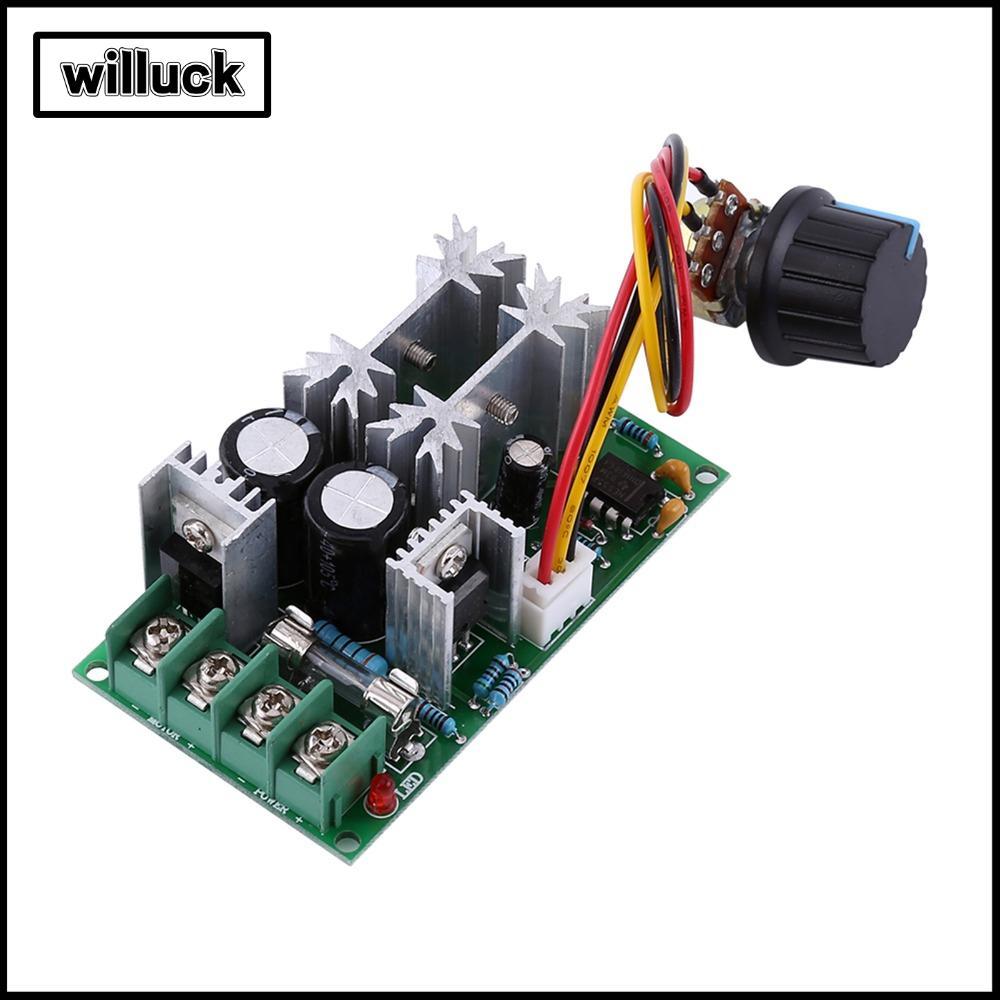 WILLUCK PWM มอเตอร์ควบคุมความเร็ว, 20A 10-60V DC มอเตอร์โมดูล,ทนทาน 1200W Max PWM ควบคุมมอเตอร์ความเ