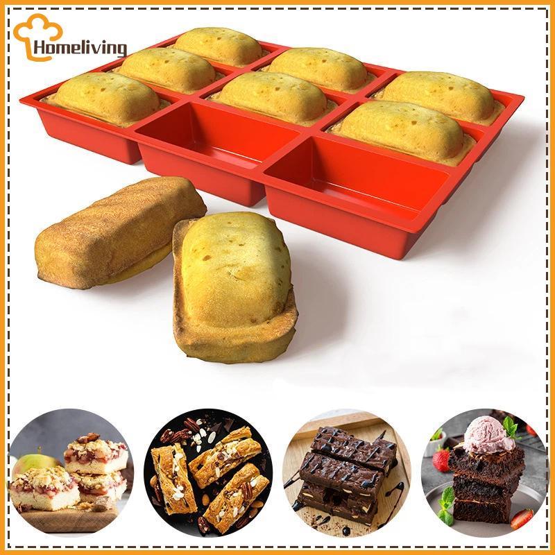 บ้าน 9 Cavity ซิลิโคน Mini Loaf Pan ทนทานReusable Baking เครื่องมือสําหรับเค้กขนมปัง Meatloaf Browni