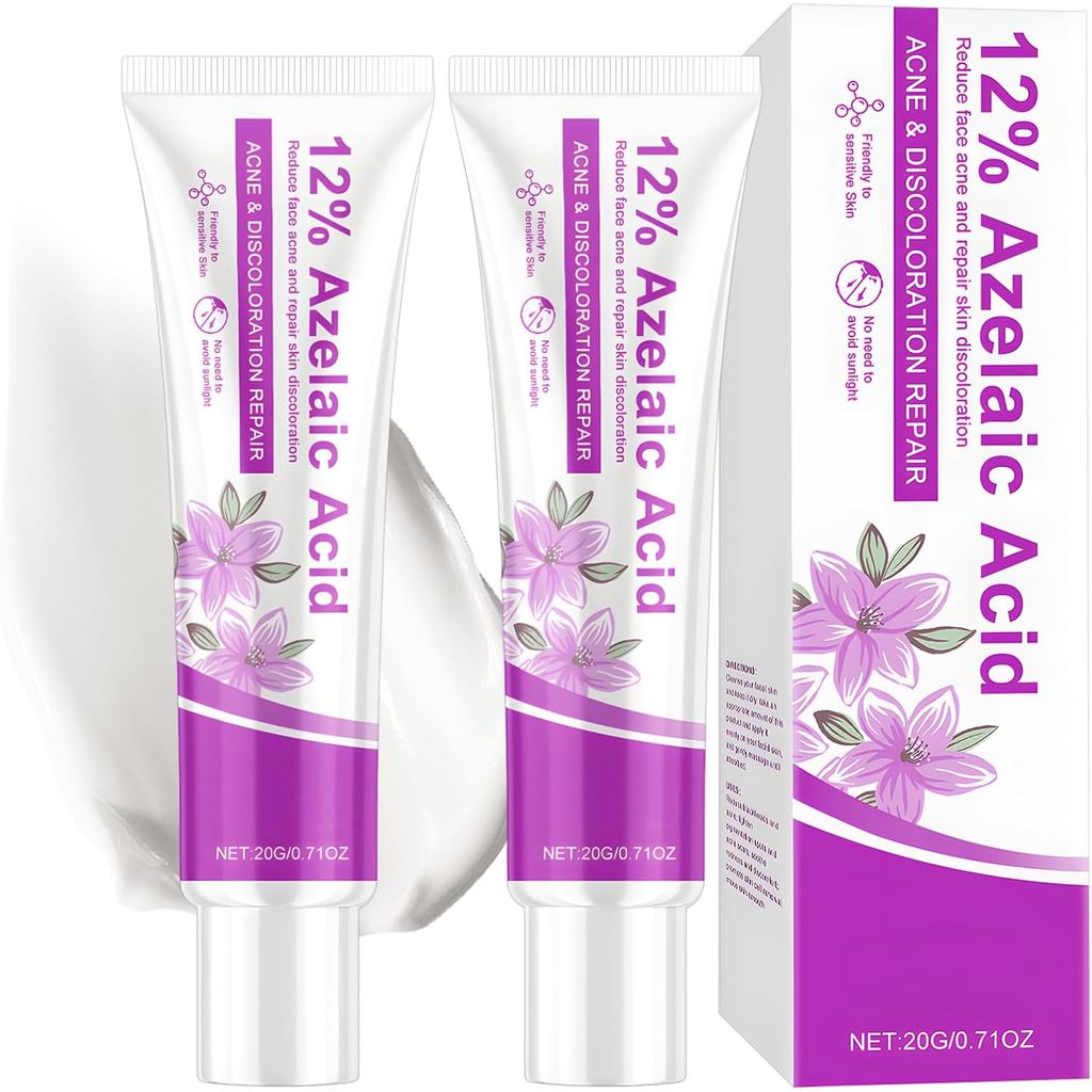 2Pcs12%AzelaicAcid,RosaceaforFace,RevitalizeYourCompleionFacialSer,GentleMoisturizingforallPigmentat
