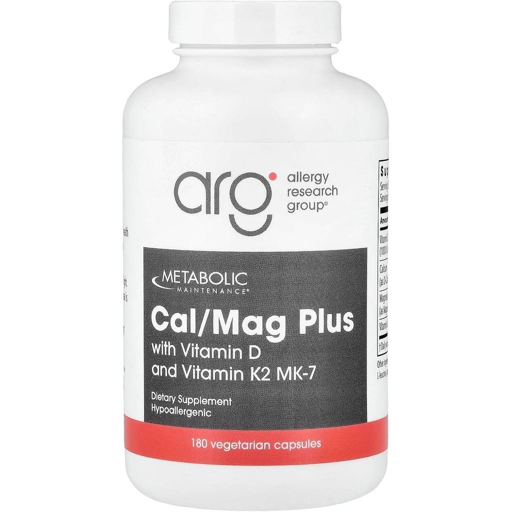 Metaboloc Maintenance Cal/Mag Plus วิตามิน D3 และ K2 180 แคปซูล