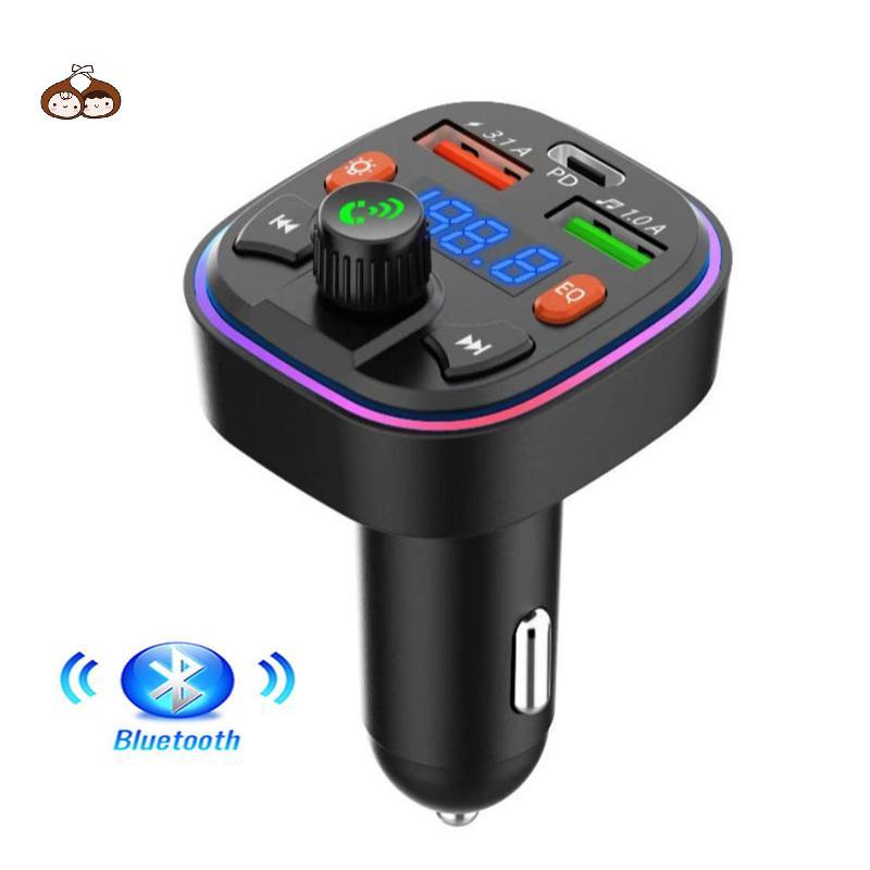 BEF ที่ชาร์จแบตในรถ True 3.1A พอร์ต USB คู่ PD FastCharging MP3 เพลง TF Card U Disk AUX Player TH