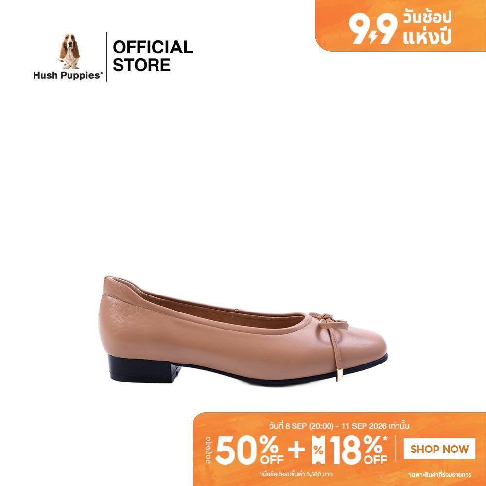Hush Puppies รองเท้าผู้หญิง รุ่น HP 8WDFI0115C - สีเบจ (รองเท้าทางการหนังแท้ แบบสวม)