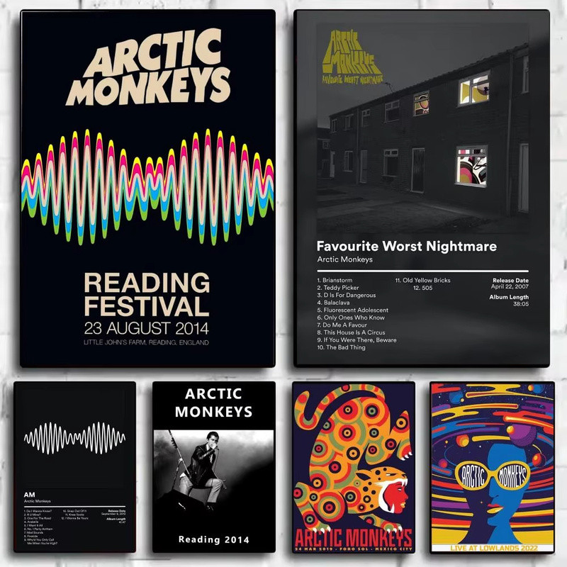 Band A-Arctic Monkeys Music Album Poster Aesthetic Wall Art Print Modern Bedroom Living Room Decor T