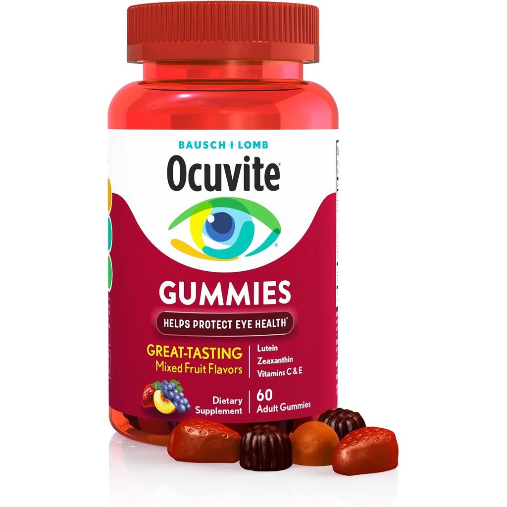 bausch & lomb ocuvite มีวิตามิน & แท็บเล็ตเสริมแร่ธาตุสำหรับดวงตา, 60ชิ้น, 1, 1