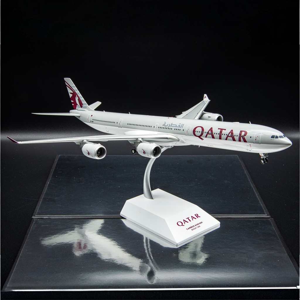 JCwings Katar Airlines Airlines A340-600 โมเดลเครื่องบิน 1: 200 เครื่องประดับสะสม A7-AGA