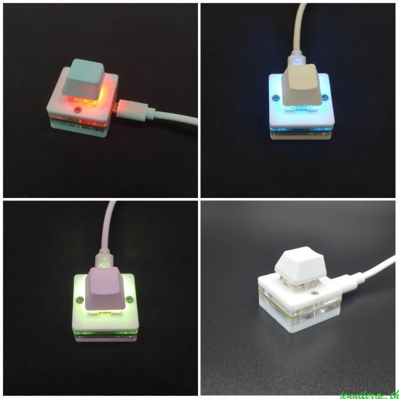 Jenniferac USB Single-Key Key Key Keypad Copy Function Mini Keyboard - สวิตช์สีแดงการออกแบบตามหลักสร