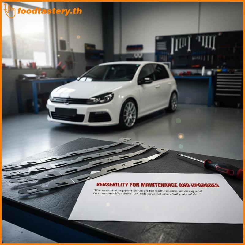 FTY 2 ชิ้น R20 Golf 6 2009 2014 เสริมสแตนเลส Braet Fix Broken Mount โลหะที่ทนทานรถสนับสนุนอัพเกรด N