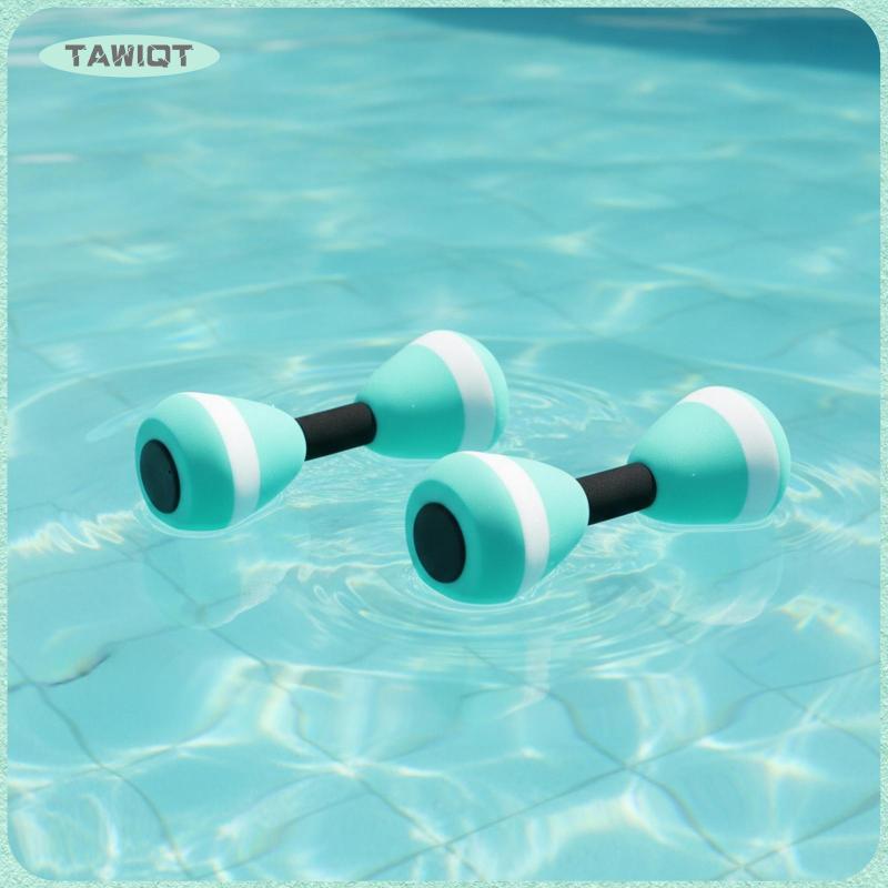 YIU Water Dumbbells EVA Foam Pool Dumbbells ความหนาแน่นสูงสําหรับสีชมพูสีขาวสีชมพู