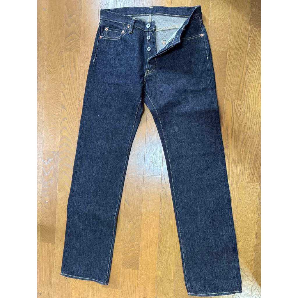 IRON HEART 634S กางเกงยีนส์ 21oz Extra Heavy Denim ทรง Straight สภาพดีเกือบใหม่