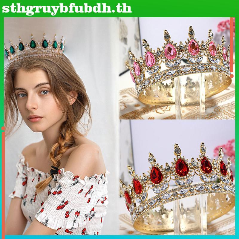 ST Crown Tiara เค้ก Topper คริสตัลเพิร์ล Luxury Cupcake Topper สําหรับปาร์ตี้เด็กสาวเจ้าหญิงวันเกิดง