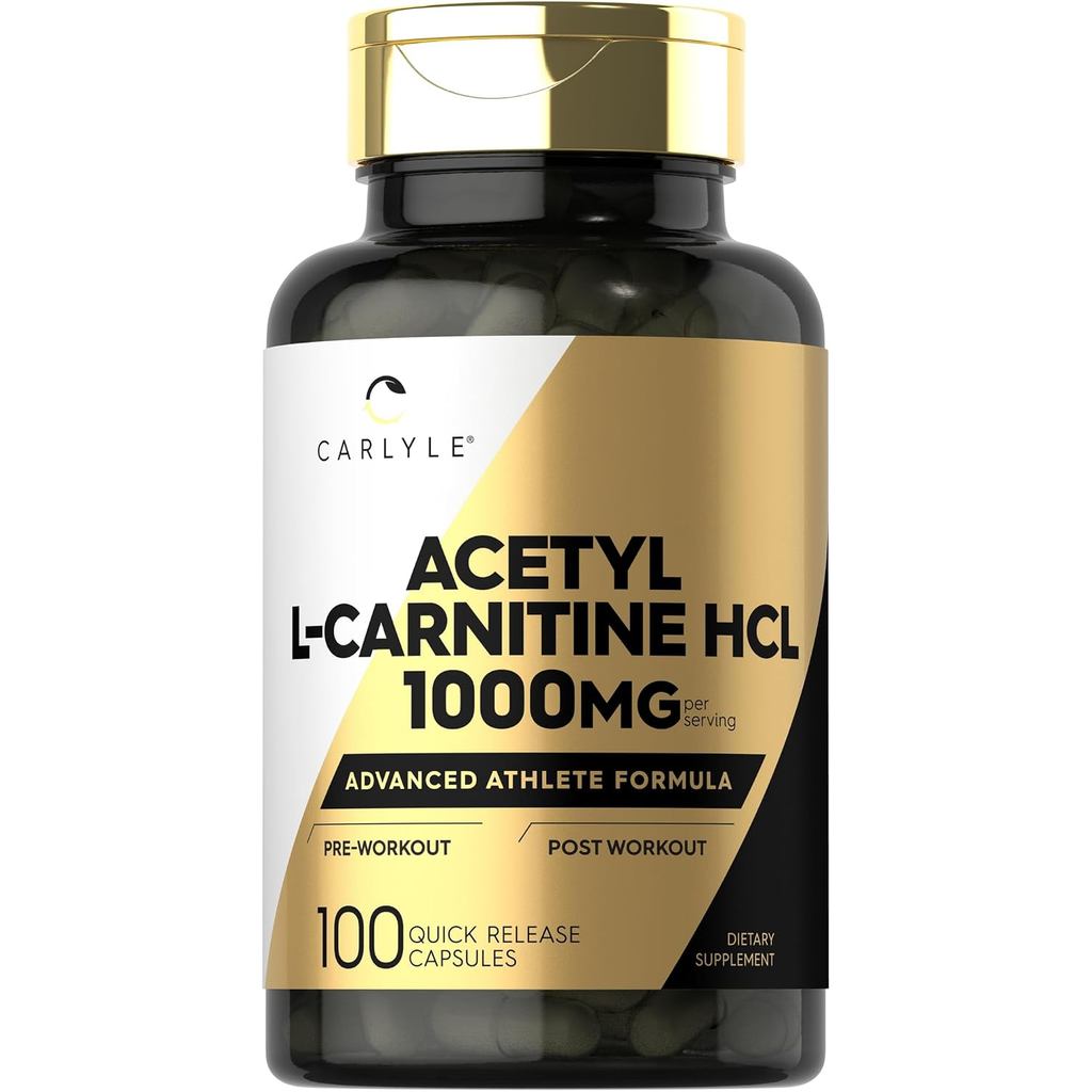 Carlyle Acetyl L-Carnitine HCL | 1000มก | 100 แคปซูล B6YM