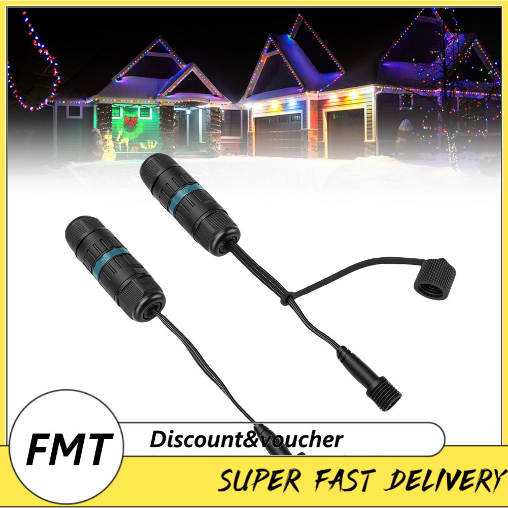 Freemarket Fabater 3 พินเชื่อมต่อไฟฟ้า 7.87in/20 ซม.18AWG IP68 ชายหญิง LED ตัวเชื่อมต่อสายไฟสำหรับ H