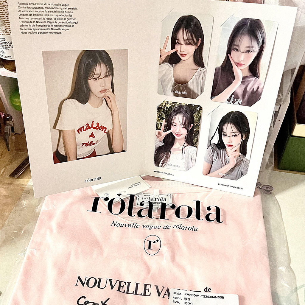 Ive Zhang Yuanying Wonyoung x Rolarola5.0 การ์ด Endosement Photocard