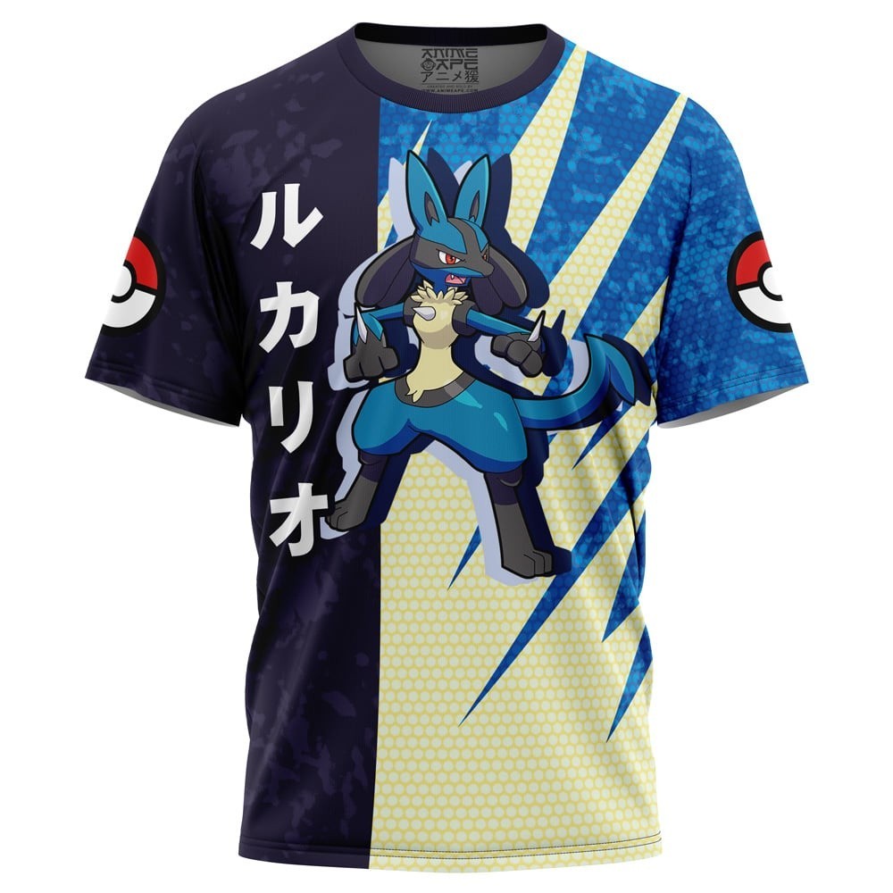 เสื้อยืด Pokemon Lucario Attack Quick-Dry