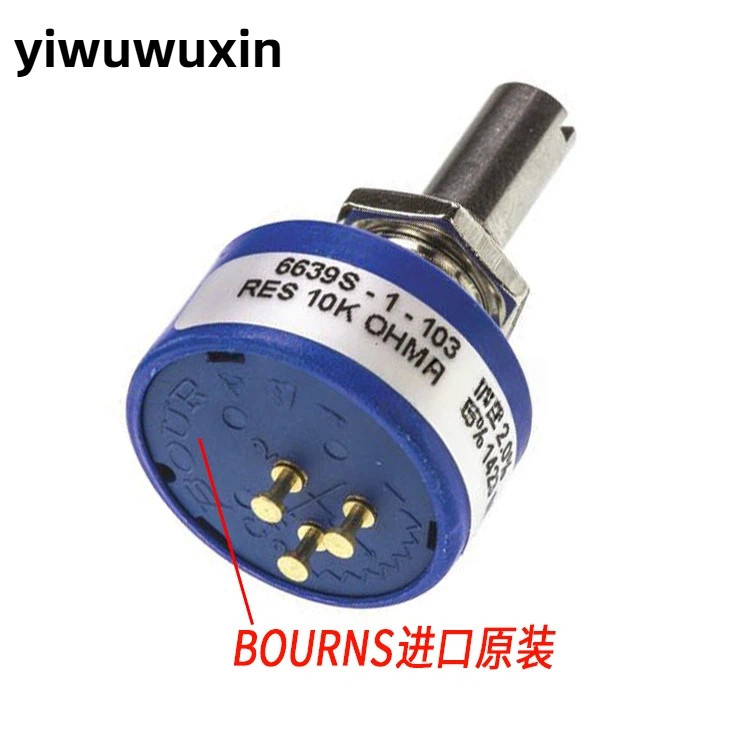 BOURNS ของแท้ 6639S-1-102 103 502 15% LIN ±2% Precision 360 องศา Potentiometer
