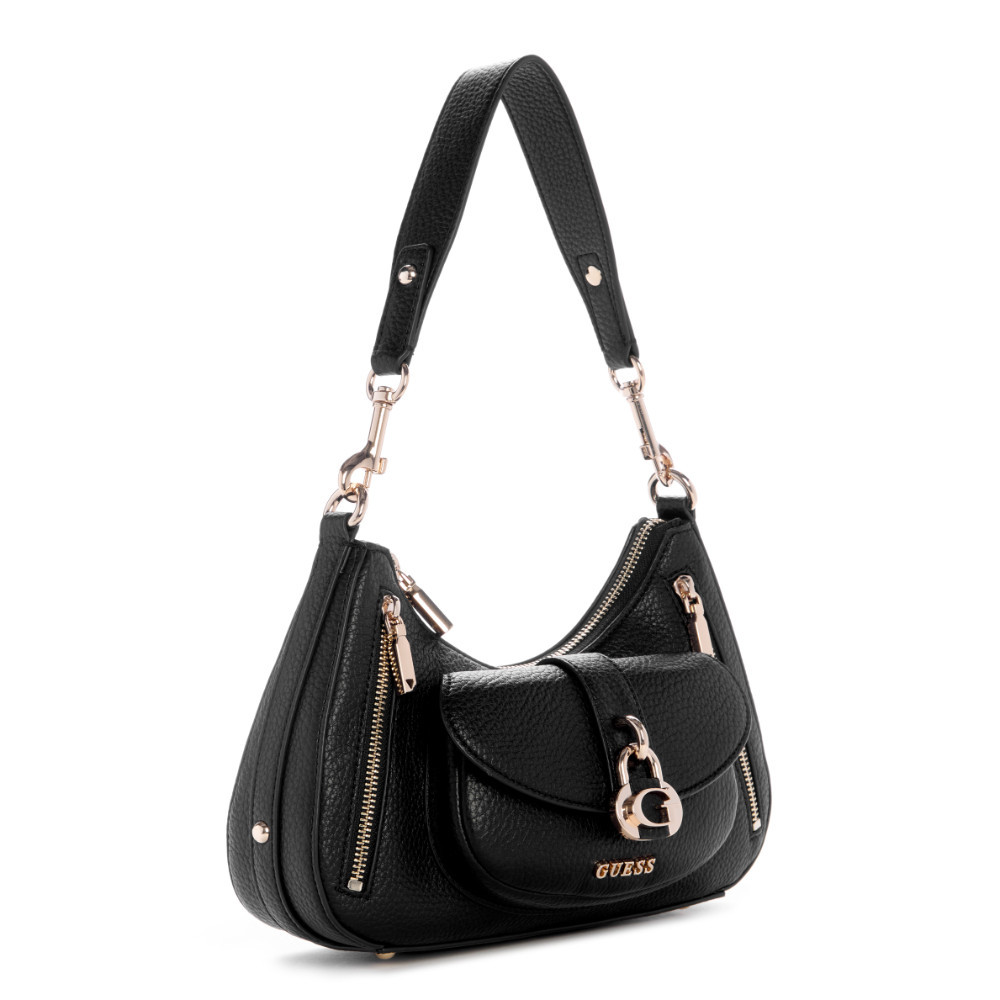 GUESS حقيبة كتف JESSA ‏BG836218 — أسود