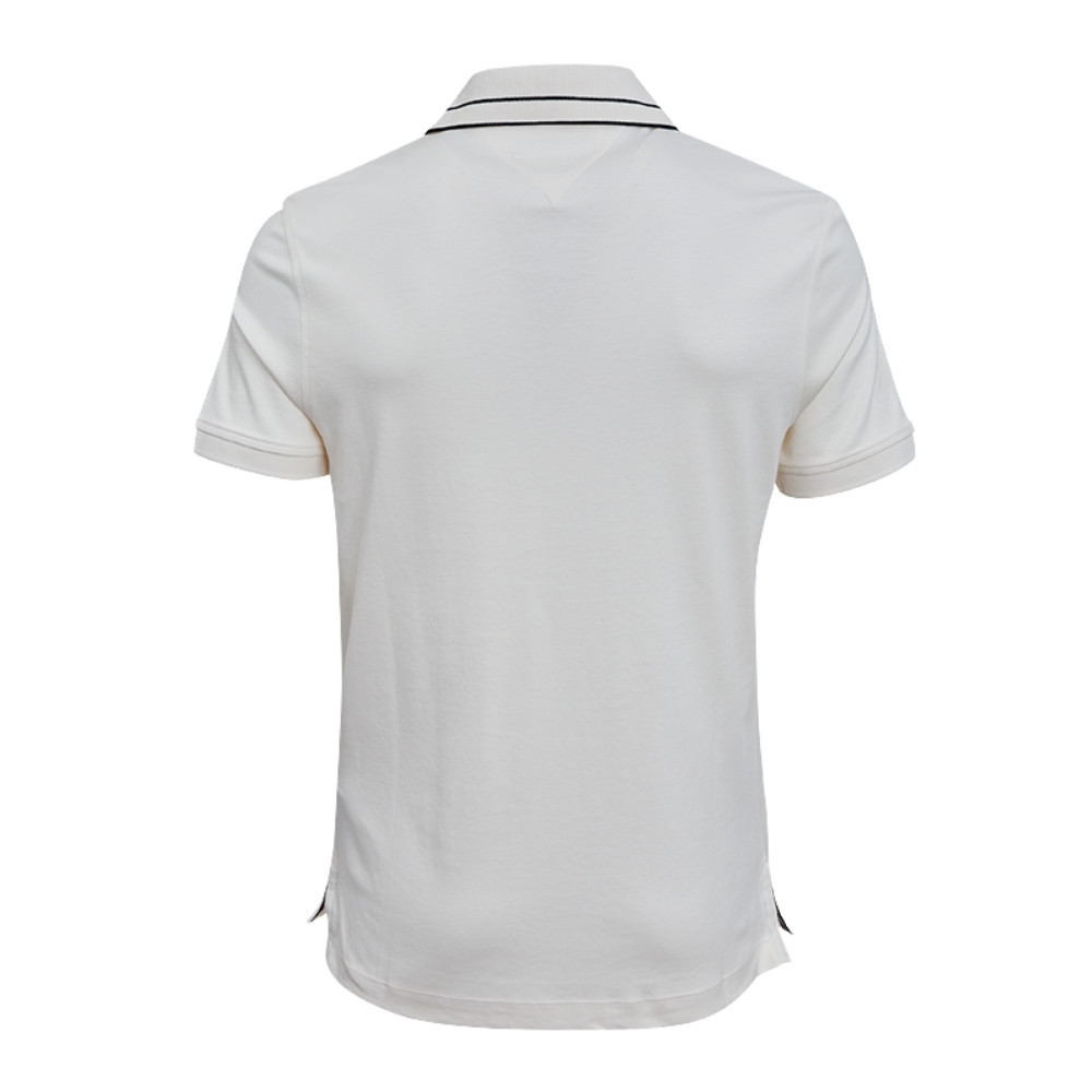 Tommy Hilfiger เสื้อโปโล ผู้ชาย รุ่น XM0XM07046 Z00 - สีขาว ทรง Regular — صورة 3