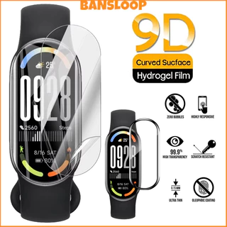 กระจกนิรภัย / ฟิล์มนุ่ม TPU ไฮโดรเจล for Mi Band 10/9/8/7 อุปกรณ์ป้องกันหน้าจอโค้ง 3D for Xiaomi Mi Band 10 9 8 NFC