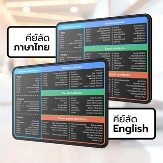 Buddytech แผ่นรองเม้าส์คีย์ลัด มีแผ่นยางกันลื่น เพิ่มประโยชน์ในการใช้งาน