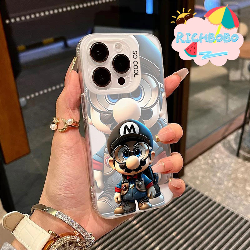 Mario🌟คสโทรศัพท์ทนทานสำหรับ Samsung A05 A06 A16 A13-A16 A25 A26 A35 A53 A54 A55 A56 5G S22ULTRAและ ป
