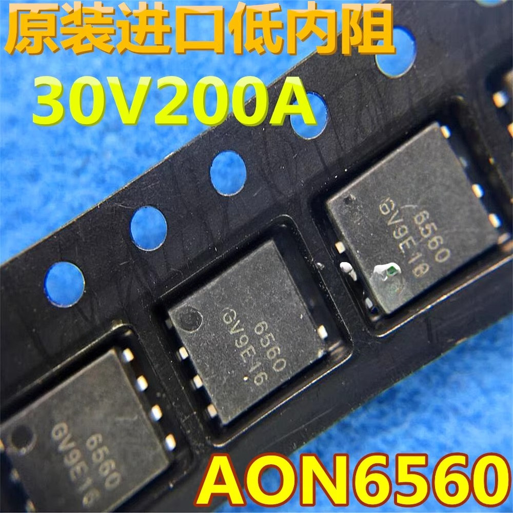 10 ชิ้นมือสอง + ไม่ใช่ใหม่ + ส่งหลังจากวัดเดิมนําเข้า AON6500 พิมพ์ลวด 6500 AON6560 6560 N ช่อง 30V 