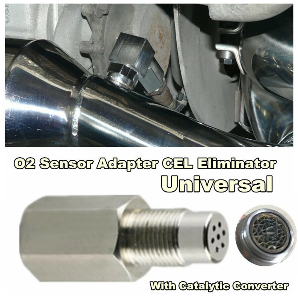 ออกซิเจน O2 เซนเซอร์ Spacer อะแดปเตอร์ Bung Catalytic Converter Fix ตรวจสอบเครื่องยนต์ Light Fix P04