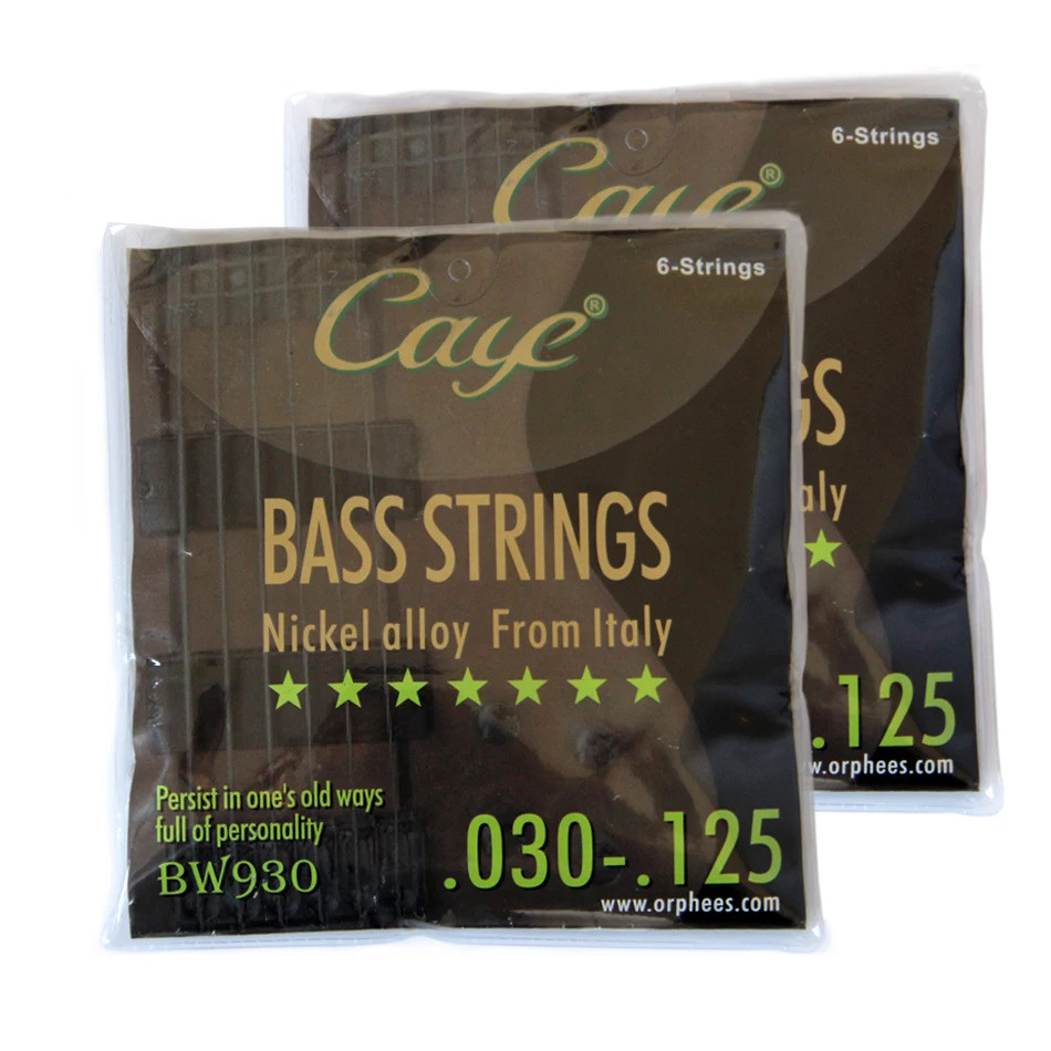 Orphee BASS สายกีต้าร์ EW series สายกีตาร์ 0.30-125 Nicel โลหะผสมจากอิตาลี