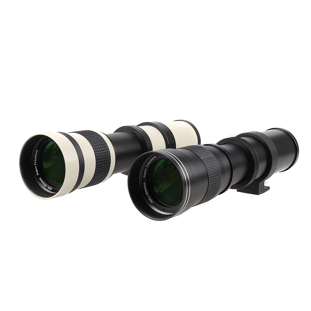 420-800MM ซูมเลนส์เทเลโฟโต้ f8.3-f16 เลนส์เทเลโฟโต้ด้วยตนเอง T พอร์ต SLR เลนส์