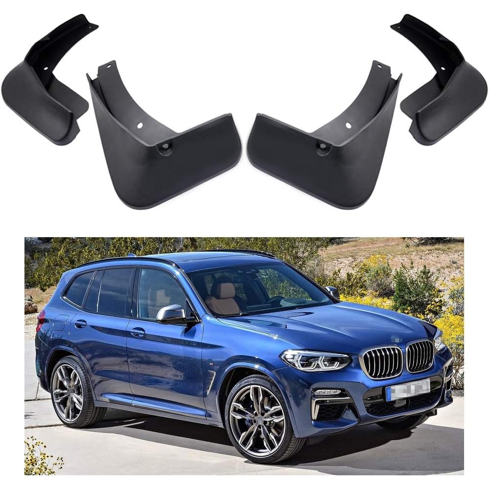 บังโคลนรถ Fender Mud Flaps Splash Guard ใช้งานร่วมกับ 2018-2024 BMW X3 30i 30e M40i / 2020-2024 BMW 