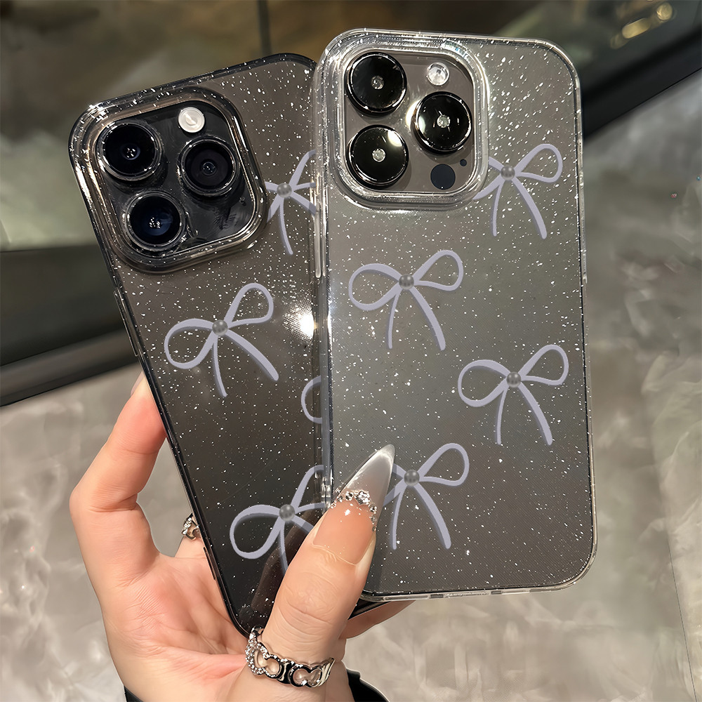 เคสโทรศัพท์ กลิตเตอร์แวววาว เคสใสนิ่มสำหรับไอโฟน For IPhone 13 14Pro 16 15 11 12Promax 6/7/8 Plus X XR XSMAX SFGT0028