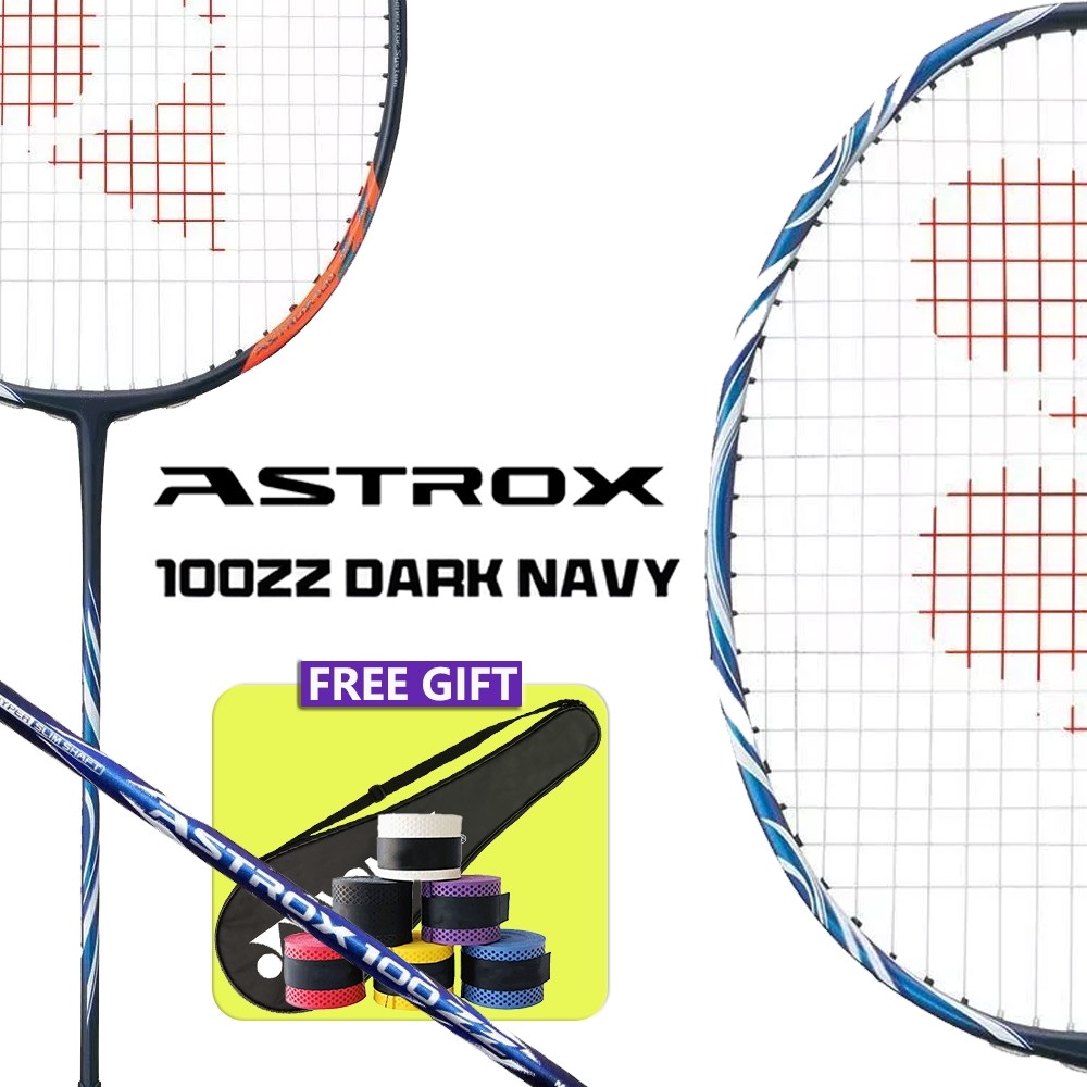 Yonex Badminton Racket 100zz kurenai/DarkNavy Astrox 99 pro Full Carbon Single 83g with Free Bag and