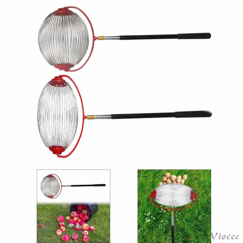 [Viocee] Nut Gatherer Rolling Pecan Picker โลหะ Harvester ปรับอเนกประสงค์ Nut Collector สําหรับ Orch