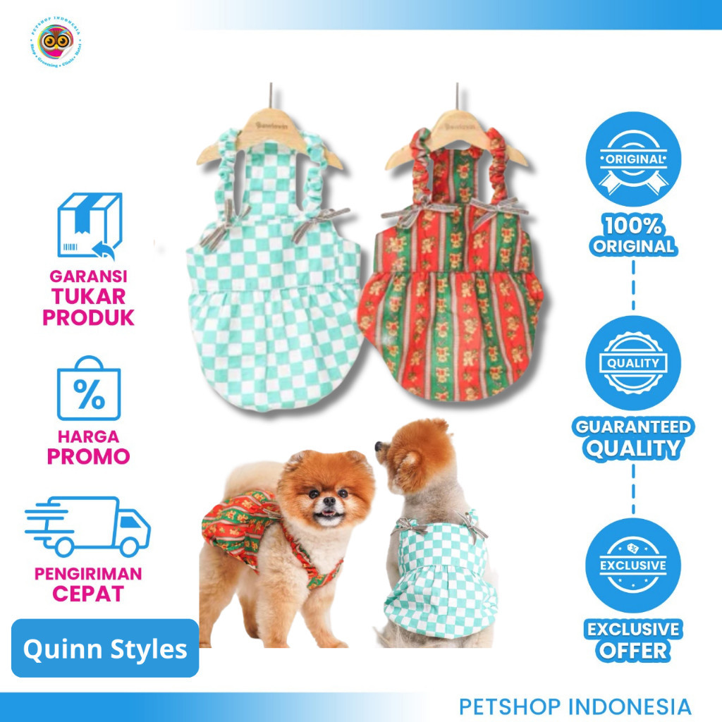 Quinn Top - เสื้อผ้าสัตว์คลาสสิกคุณภาพสําหรับแมวและสุนัข pi