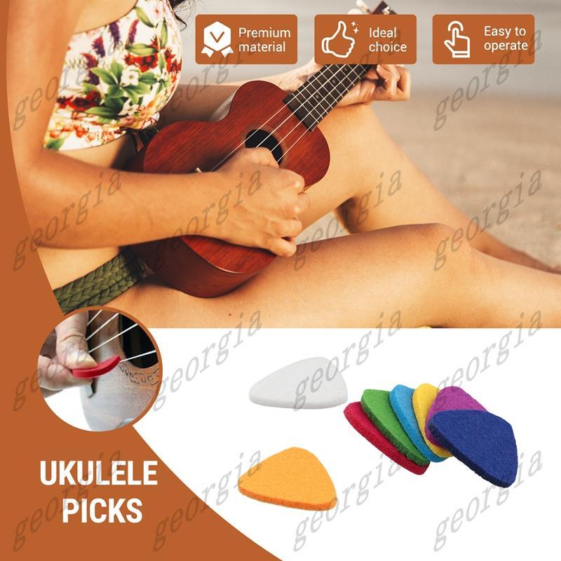 georg33Ukule Picks Felt Picks/Plectrums สําหรับ Ukulele และกีตาร์, ปิ๊กกีตาร์ 8 ชิ้น, หลากสี ราคา ถูกที่สุด ดีลบีเคเค แกลเลอรีภาพที่ 4