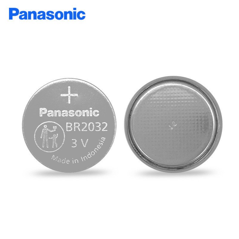 Panasonic แบตเตอรี่ลิเธียมปุ่มอุณหภูมิสูงทนอุณหภูมิสูง BR2032 3V CR แบตเตอรี่ BR2032/BN เดิมแท้
