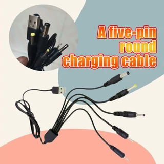 สายชาร์จ USBหัวกลม 5หัว DC 5.5/4.0/3.5/2.5/ 2.0mm . สำหรับเครื่องใช้ไฟฟ้าขนาดเล็กต่างๆ ยาว20CM