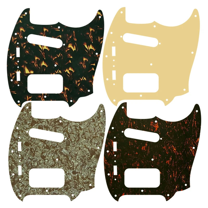 ชิ้นส่วนกีตาร์ Fei Man - สําหรับ USA Fender Mustang SH Guitar Pickguard พร้อมปิ๊กอัพ Humbucker เดี่ย