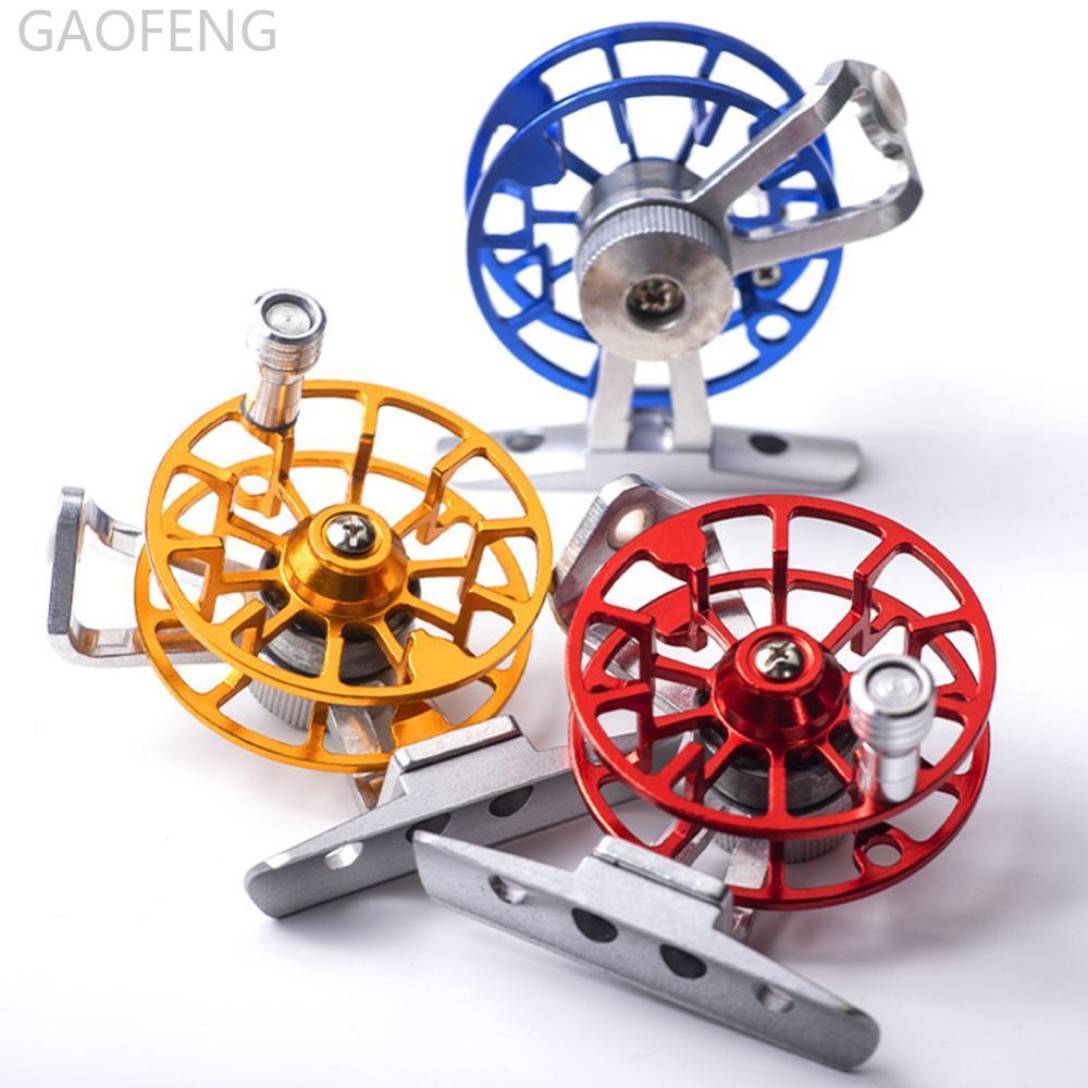 GAOFENG All-Metal ล้อหน้าแบบพกพา Super Light ตกปลาน้ําแข็งล้อหมุน Live Fish Buckle ฤดูหนาวกลางแจ้ง T