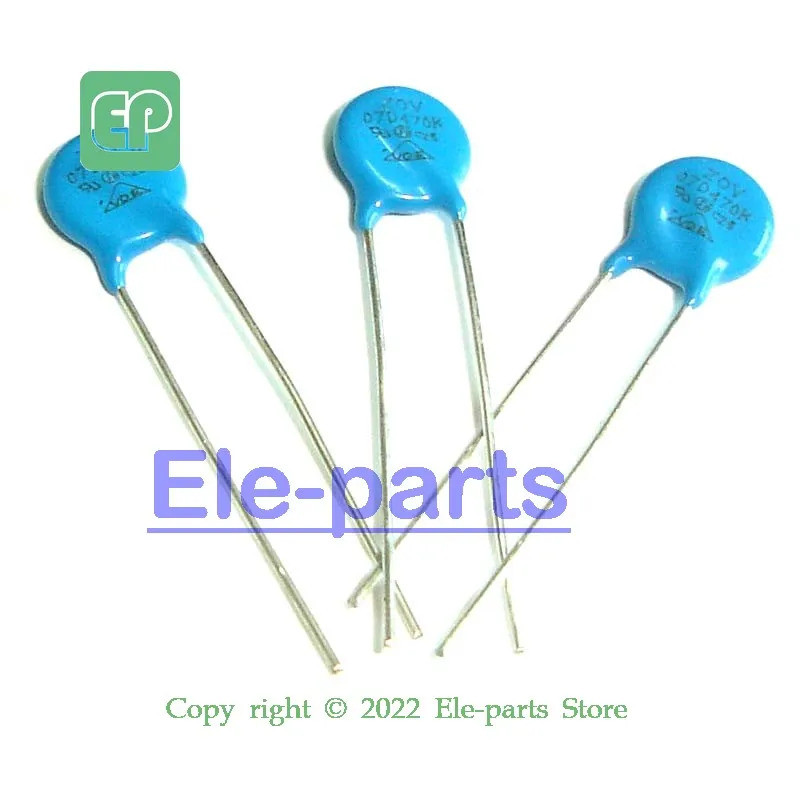 500 ชิ้น 07D470K DIP-2 โลหะออกไซด์ Vartor Piezoresistor Resistor